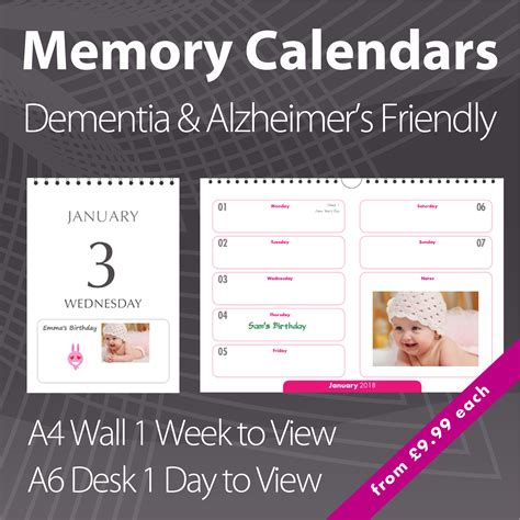 Wall Calendar For Dementia Patients